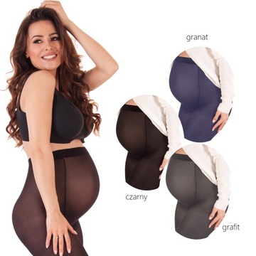 Колготки для беременных из МИКРОФИБРЫ плотностью 40 ден с вставками