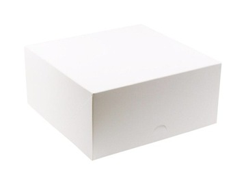 Pudełko na ciasto 26x26x12 cm BIAŁE 10 szt.