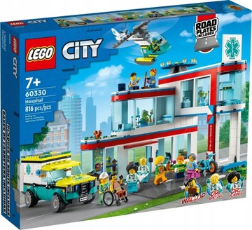 LEGO CITY БОЛЬНИЦА С ПАЦИЕНТАМИ ВЕРТОЛЕТ СКОРОЙ ПОМОЩИ