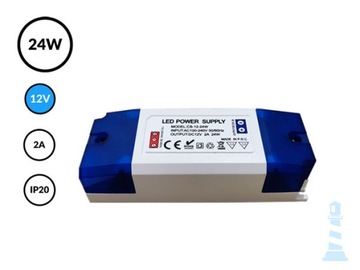 24Вт 12В CS 2А IP20 Блок питания светодиодов для шкафа