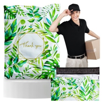 Foliopaki kurierskie THANK YOU 255x370 50szt MOCNE