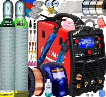 SPAWARKA MIGOMAT WELDMAN MIGTEC MIG 200 LCD IGBT