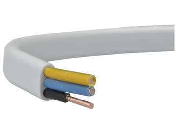 Przewód kabel prądowy drut YDYp 3x2,5mm2 płaski 450/750V 100m