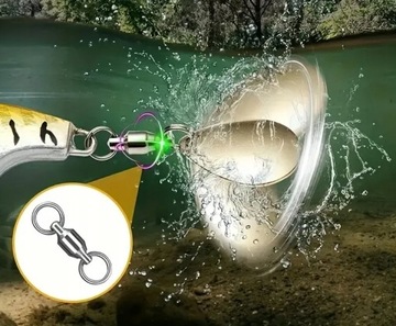 НАБОР СПИННИНГ ХВОСТ 5 шт 10г РАЗНЫЕ ЦВЕТА СПИННИРУЮЩАЯ ПРИМАНКА + КОРОБКА