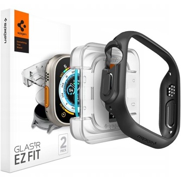 ZESTAW SPIGEN ETUI + SZKŁO DO - APPLE WATCH ULTRA