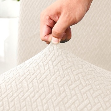 ПОКРЫТИЕ НА СТУЛ ЭКРЮ, ЭЛАСТИЧНЫЙ ЖАККАРД