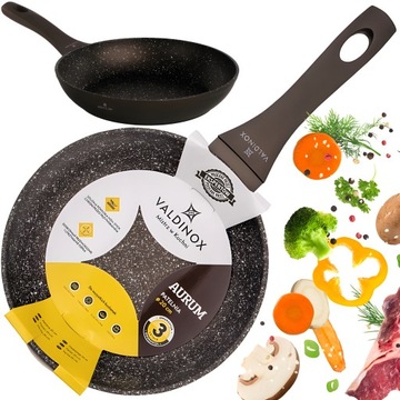 VALDINOX PATELNIA DO SMAŻENIA NA INDUKCJĘ GAZ NIEPRZYWIERAJĄCA AURUM 20 CM