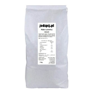 MĄKA PSZENNA Z PSZENICY DURUM 5KG ŚWIEŻA NA MAKARON