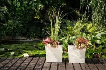 JUKA LUTO цветочный горшок 30x30см, цвет ЧЕРНЫЙ + вставка