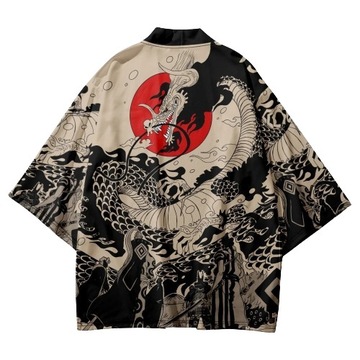 JAPOŃSKIE KIMONO HAORI ONE PIECE KAIDOU KAIDO SMOK SEIRYU QINGLONG ODEN 3