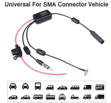 АНТЕННЫЙ УСИЛИТЕЛЬ ДЛЯ DAB+ FM-РАДИОСИГНАЛА 12 В