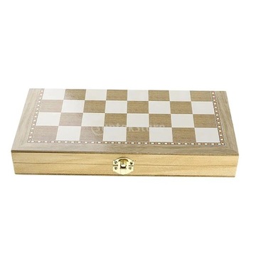 Składane drewniane szachy luksusowe szachy backgammon międzynarodowe szach