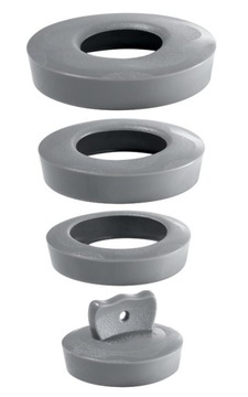 Korek uniwersalny szary 36mm - 58mm (39224001) Tycner