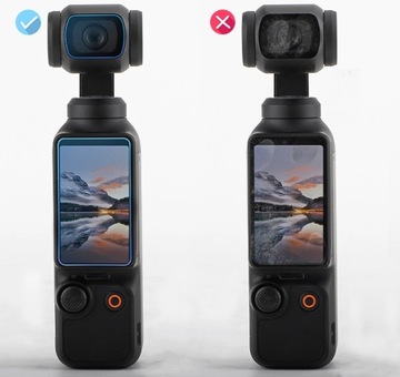 Zestaw Osłon Osłony 2x Osłona na Ekran oraz Obiektyw do DJI OSMO POCKET 3