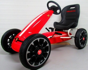 GOKART G6 ABARTH С ПЕДАЛЬЮ, КОЛЕСА ИЗ ПЕНЫ ЭВА, ТОРМОЗ
