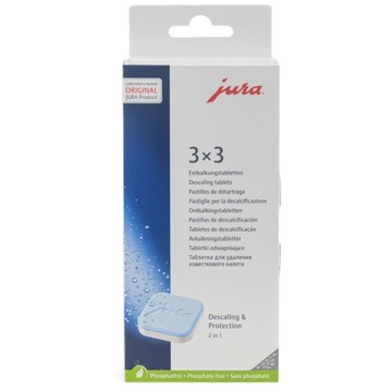 TABLETKI odkamieniające ekspresów Jura 9szt