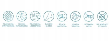 TIGUAR КОВРИК ДЛЯ ТРЕНИРОВОК WORKOUT FITNESS PLUM 100 x 50 см розовый и фиолетовый