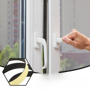 ПОЛОСКА ДЛЯ РАЗДВИЖНЫХ ДВЕРЕЙ, ГУБКА ИЗОЛЯЦИОННАЯ, МНОГОФУНКЦИОНАЛЬНАЯ, ОДНОСТОРОННЯЯ ПРОКЛАДКА