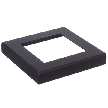 ROZETA MASKUJĄCA NIERDZEWNA 80x80 CZARNA RAL 9005