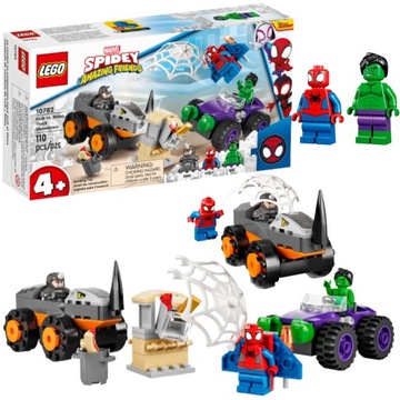 KLOCKI LEGO SUPER HEROES POJAZD HULKA KONTRA RHINO PREZENT DLA 4,5,6 LATKA