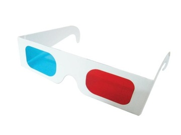 3D трехмерные очки (красный/синий)