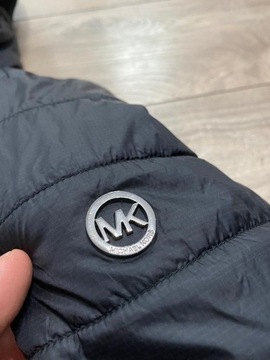 MICHAEL KORS MK KURTKA CZARNA PIĘKNA LOGO PIKOWANA M