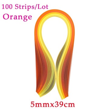 100Pcs/Lot 9 Colors Quilling Paper Strips Set Origami Paper Craft 5MM/39CM
