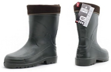 BUTY KALOSZE MĘSKIE KRÓTKIE OCIEPLANE WADER R 46