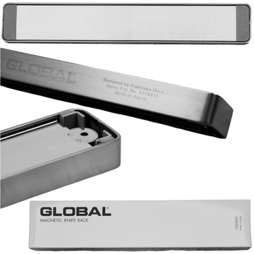 Global Japońska Listwa Magnetyczna Gładka 31cm Przechowanie Noży G90/31