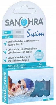 Sanohra Swim - zatyczki do uszu na basen dorośli