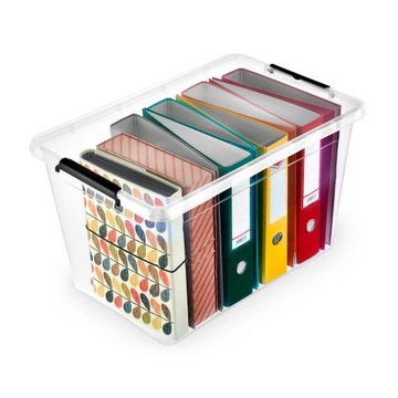 Duży pojemnik 60L kółka pokrywa SimpleStore 1732