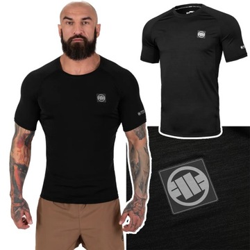 Rashguard Koszulka męska Pit Bull Performance Pro New Logo Czarna r. L