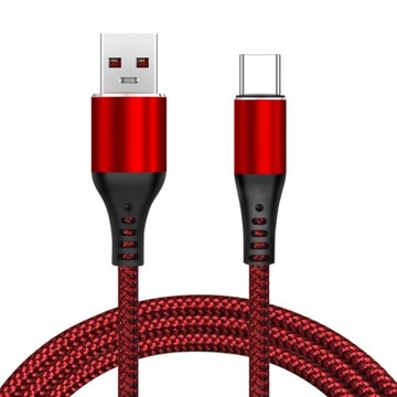 0.5/1.2/1.8m kabel ładujący pleciony 4.5V/5A type-