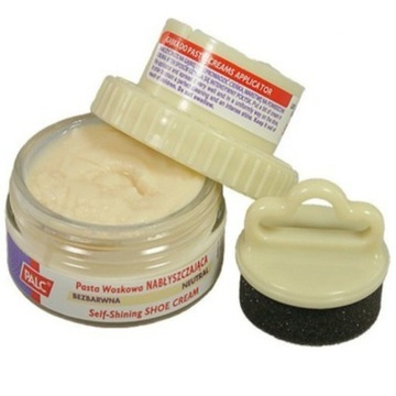 ЛАК ДЛЯ ОБУВИ ПРОЗРАЧНЫЙ ВОСК КРЕМ ДЛЯ НОСКОВ + ГУБКА