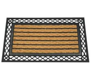 WYCIERACZKA POD DRZWI GUMOWA ZEWNĘTRZNA WEJŚCIOWA MATA KOKOSOWA DO BUTÓW