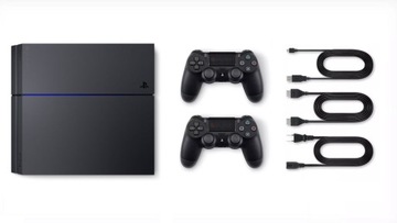 PLAYSTATION 4 / SONY PS4 500 ГБ + 2 НАКЛАДКИ + ПРОВОДА - КОМПЛЕКТ