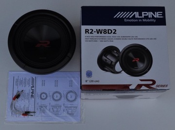 GLOSNIKI SAMOCHODOWE SUBWOOFER BASOWE ALPINE HONDA 200mm MOC 350W SERIA R