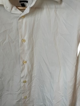 Koszula elegancka Calvin Klein biała z logiem M