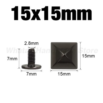 Металлические шипы и шпильки винта Gunblack для кожаного ремесла заклепок пули