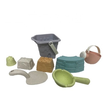 НАБОР ПЕСОЧНЫХ КОРОНОК, ВЕДРО, ФОРМЫ, ШПАТЕЛИ, 8 шт. ВУПИ ЗЕЛЕНЫЙ