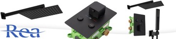 DAVIS BLACK THERMOSTAT Набор для душа скрытого монтажа
