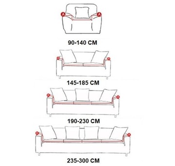 ЧЕХОЛ ДЛЯ КРЕСЛА, ДИВАНА, ЭЛАСТИЧНЫЙ ЖАККАРДОВЫЙ ЕЛОЧКА ПРЕМИУМ 90-140