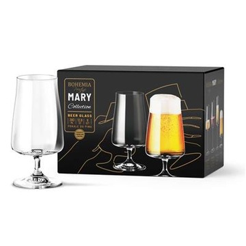 BOHEMIA PRESTIGE MARY KIELISZKI DO PIWA 380ML KPL 6 SZT