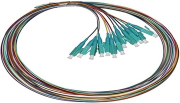 ŚWIATŁOWÓD PIGTAIL LC OM3 SIMPLEX 1M 12 KABLI