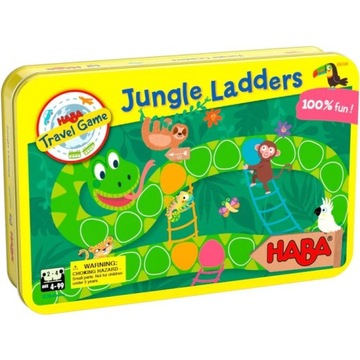 Haba gra podróżna magnetyczna wyścig Drabiny w Dżungli Jungle Ladders