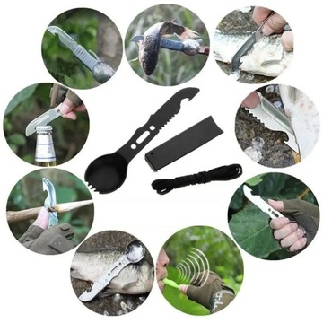 Нож-вилка Spork 8in1 Essential, стальная ложка