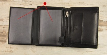 PROMOTION Мужской кожаный кошелек CAVALDI blk LEATHER