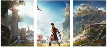 3x OBRAZ NA ŚCIANĘ ASSASSIN’S CREED ODYSSEY 30x40