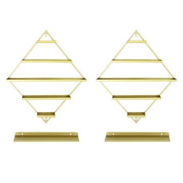 Golden Diamond 5-poziomowy stojak na lakier do paznokci, zestaw 4 sztuk