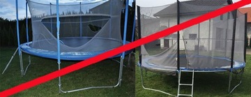 ВНЕШНЯЯ СЕТКА ПРЕМИУМ ДЛЯ БАТУТА ДЛИНОЙ 12 ФУТОВ-366/374 СМ НА 8 СТОЙК